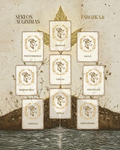 Taro dėlionė Sėklos Auginimas